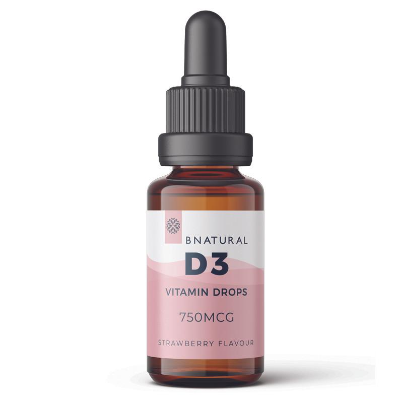 BNATURAL D3 Vitamin Drops 750mcg 30ml - Inspired Life CBD