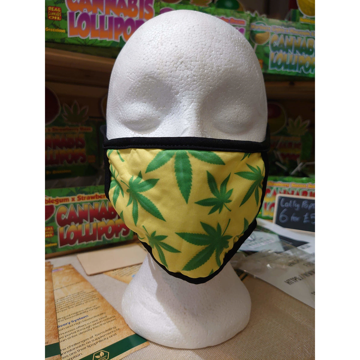 Marijuana Cannabis Leaf Face Masks - Inspired Life CBD