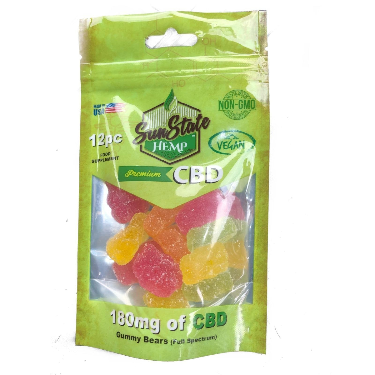 SunState CBD Gummies 180mg (6 Pieces) - Inspired Life CBD